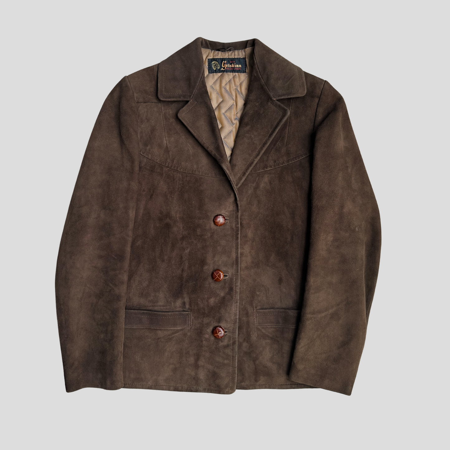 Swedish Suede Goatskin Jacket (S)