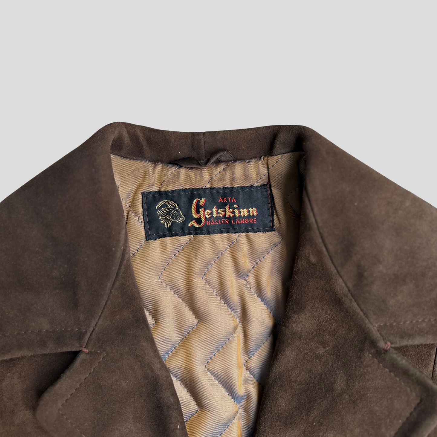 Swedish Suede Goatskin Jacket (S)