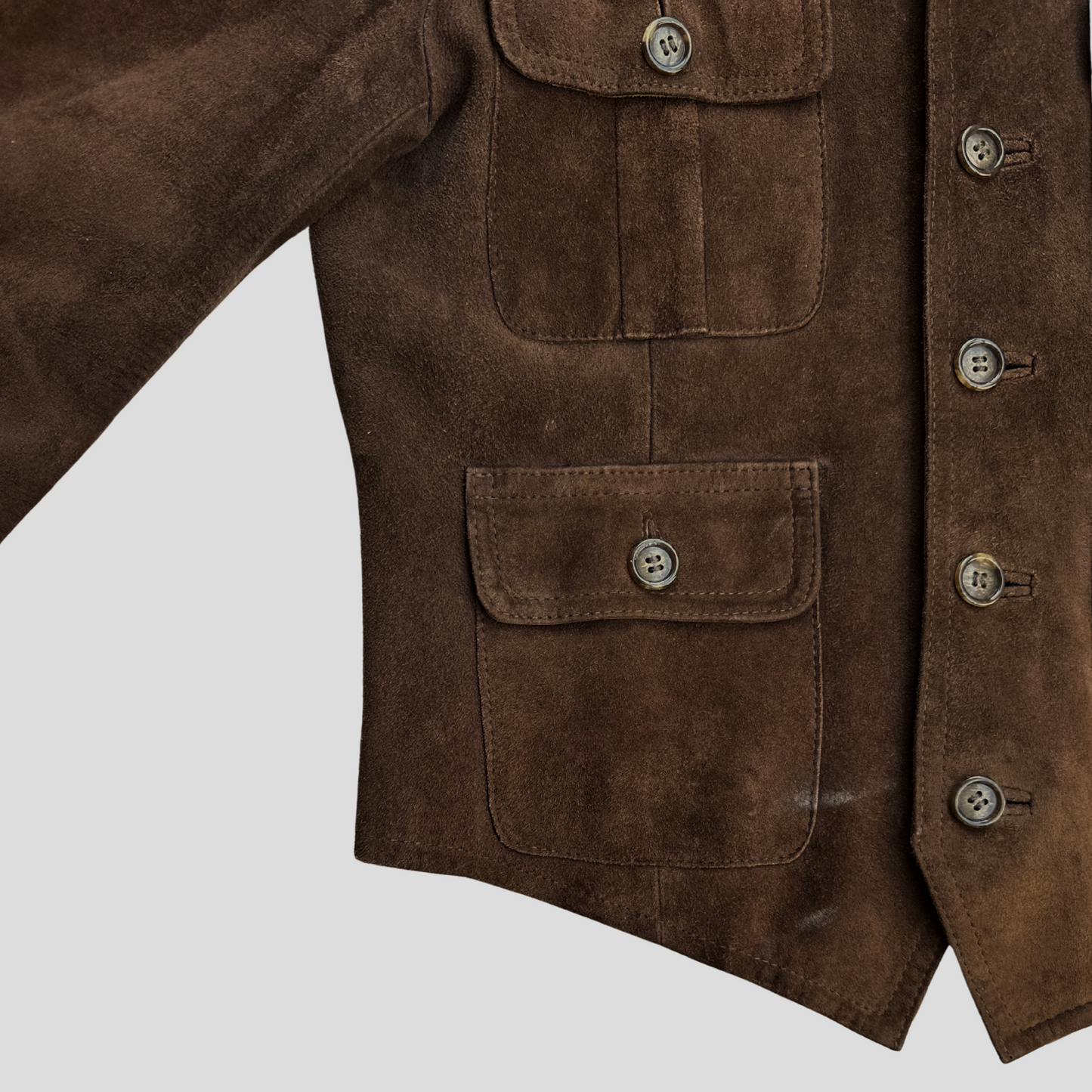 Swedish Suede Goatskin Jacket (S)