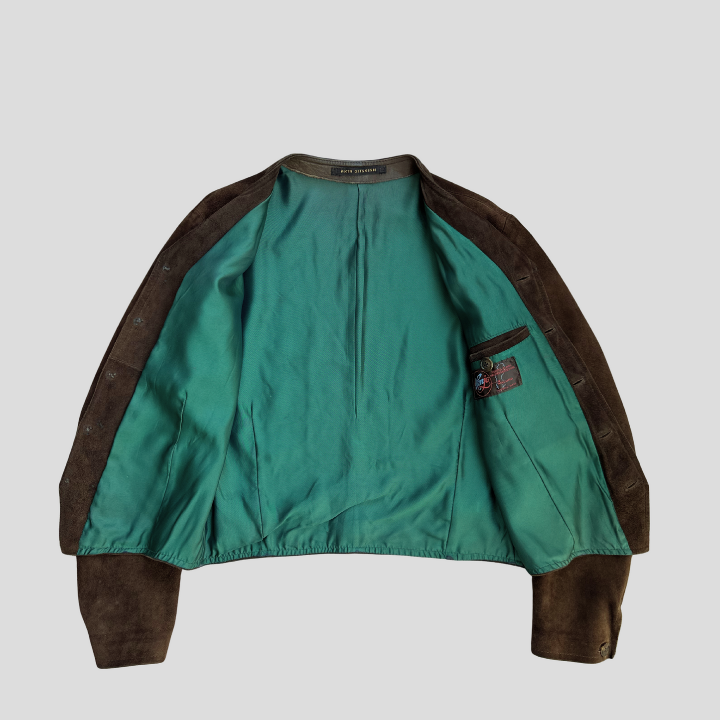 Swedish Suede Goatskin Jacket (S)