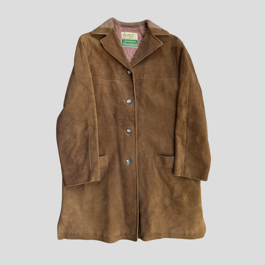 Swedish Goatskin Suede Coat (M)