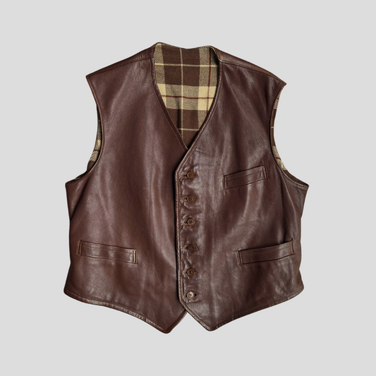 Swedish Goatskin Workwear Vest (L)