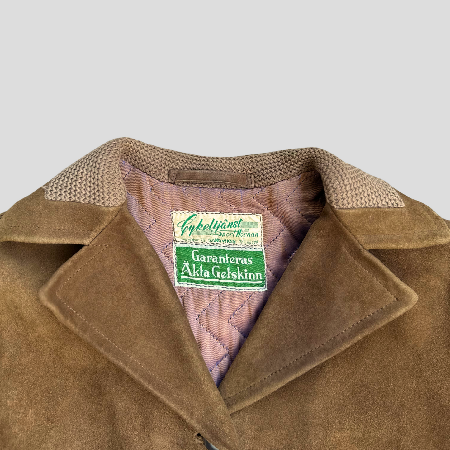 Swedish Goatskin Suede Coat (M)