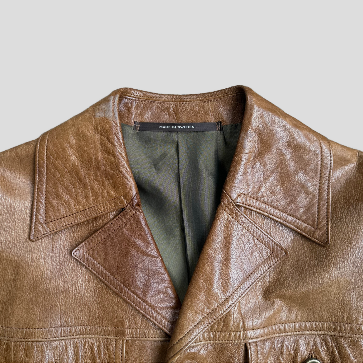 Swedish Leather Jacket by Jofama (L)