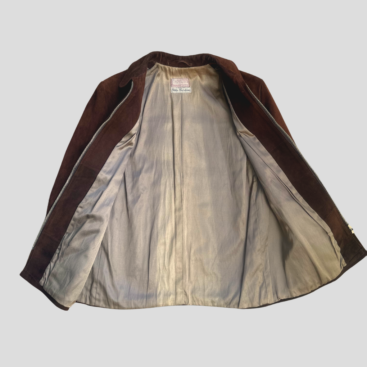 Swedish Suede Goatskin Jacket by Gustols (S/M)