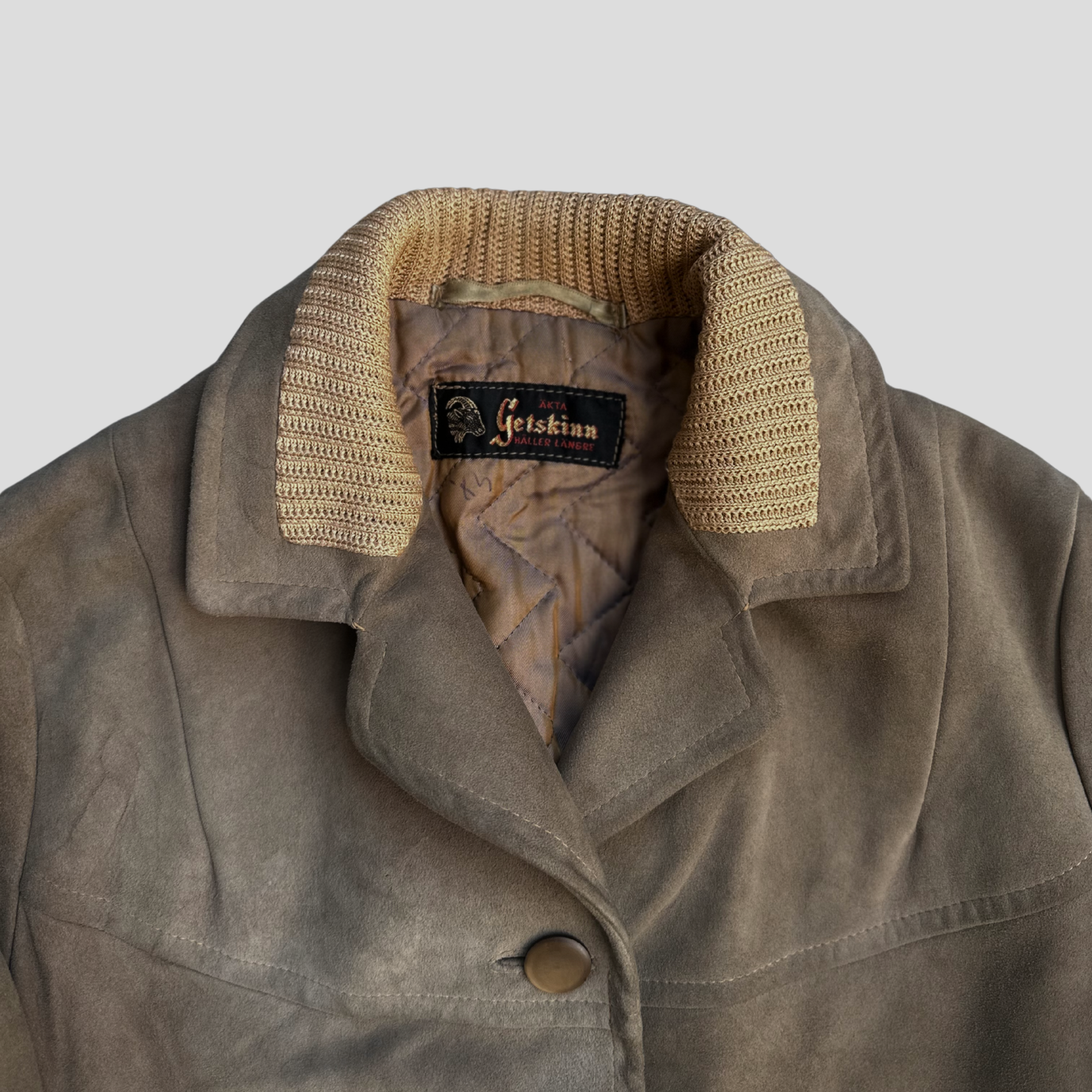 Swedish Goatskin Suede Jacket (M)