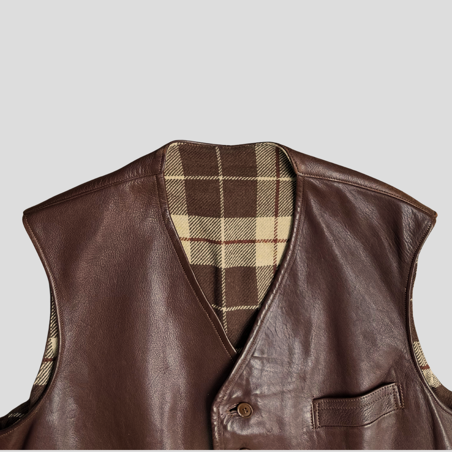 Swedish Goatskin Workwear Vest (L)