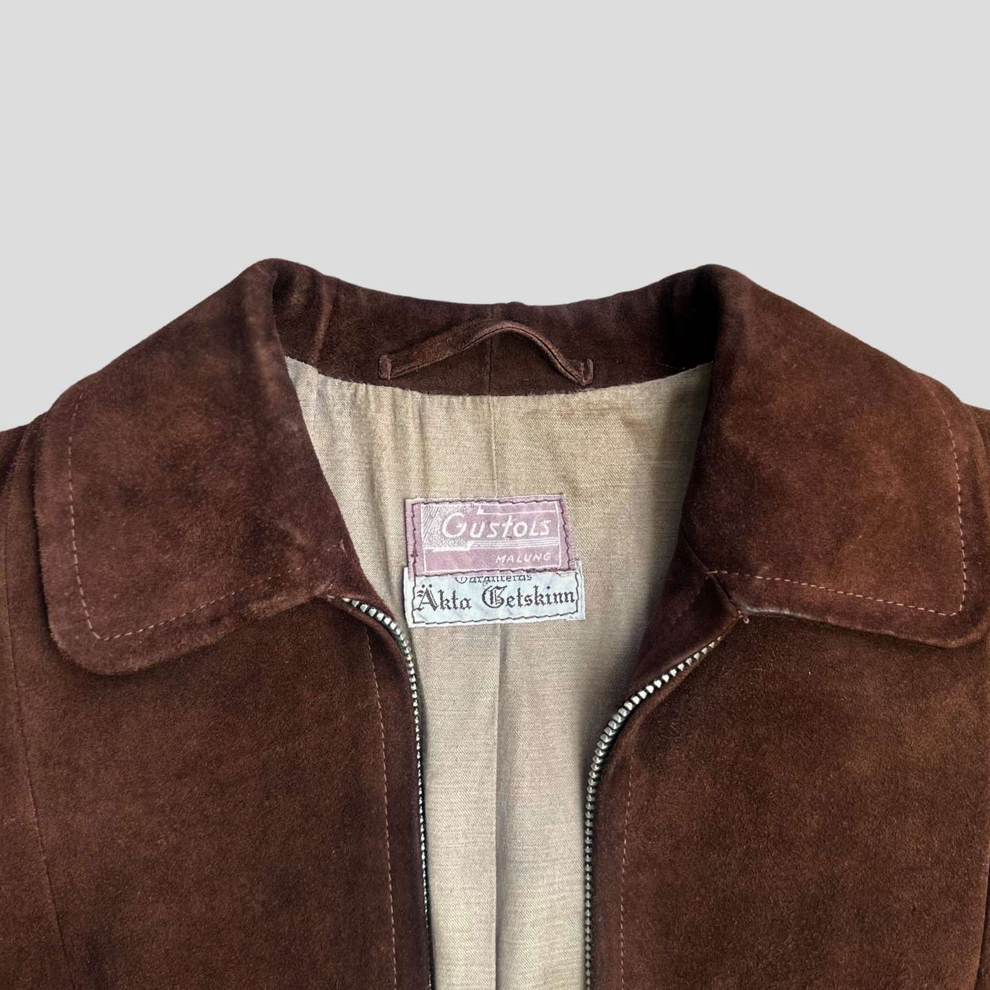Swedish Suede Goatskin Jacket by Gustols (S/M)