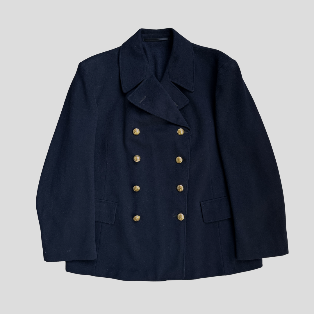Swedish Navy Peacoat (L)