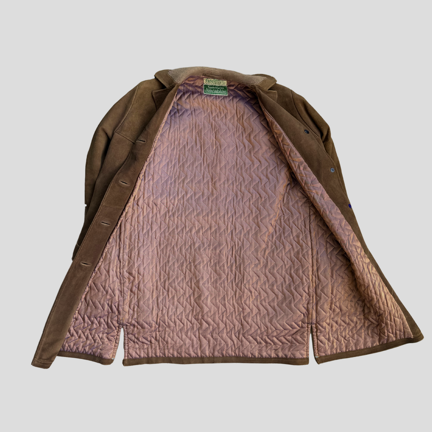Swedish Goatskin Suede Coat (M)