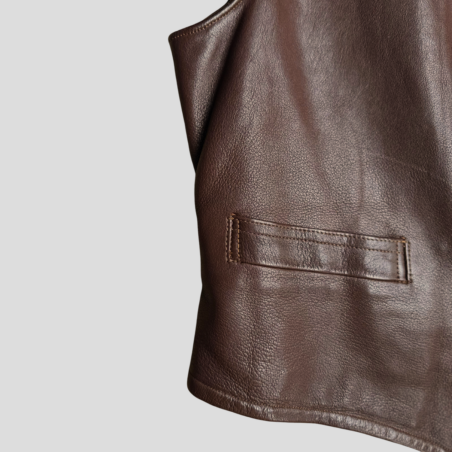 Swedish Goatskin Workwear Vest (L)