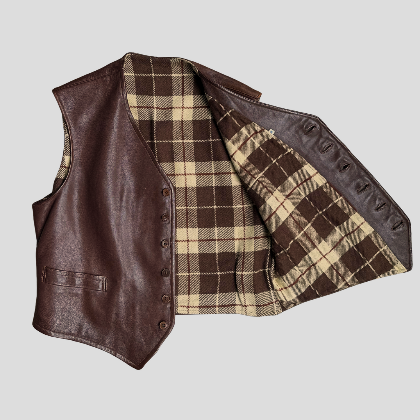 Swedish Goatskin Workwear Vest (L)