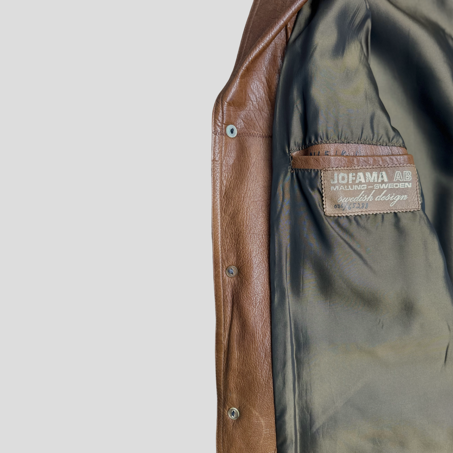 Swedish Leather Jacket by Jofama (L)