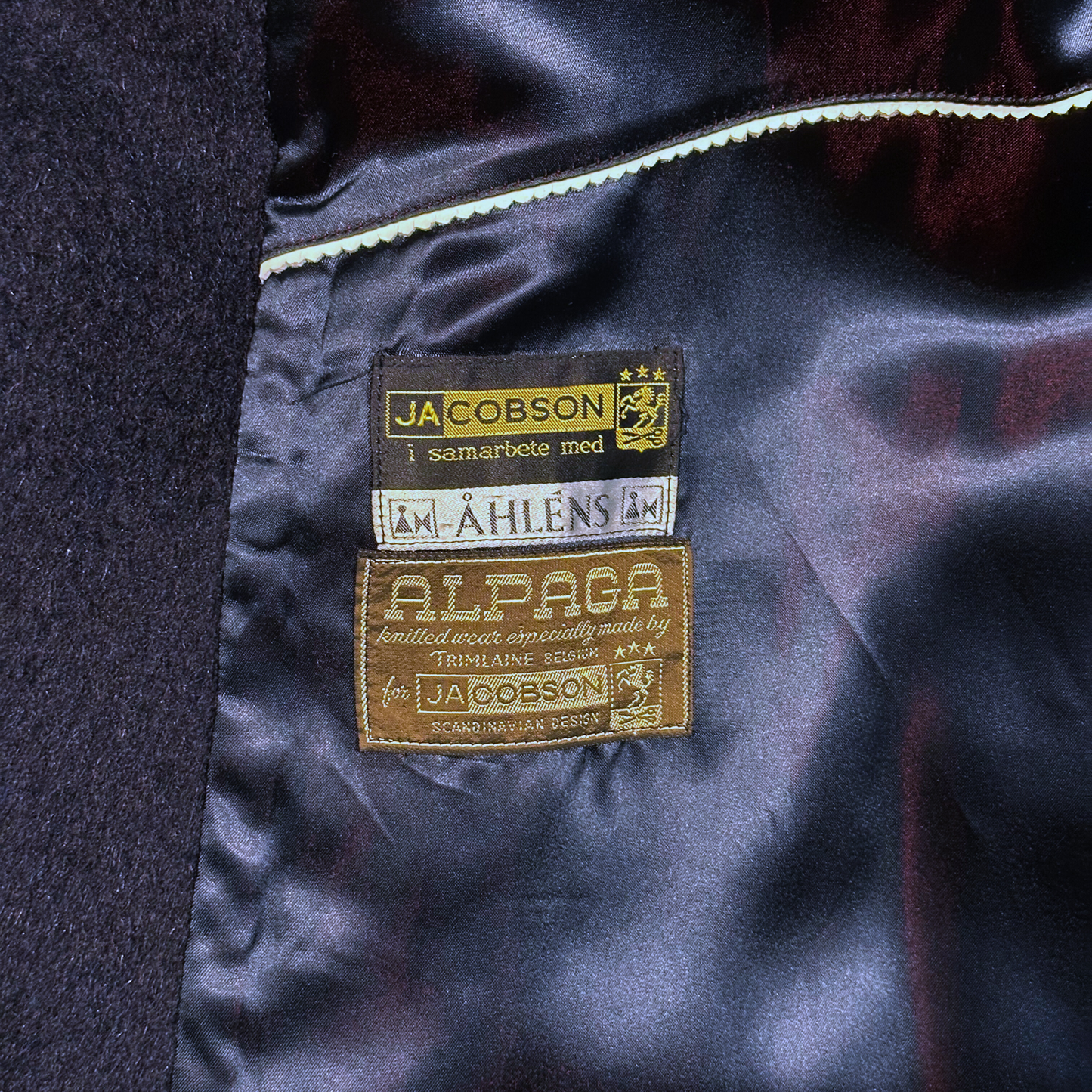 Swedish Alpaca Wool Coat by Jacobson (M/L)