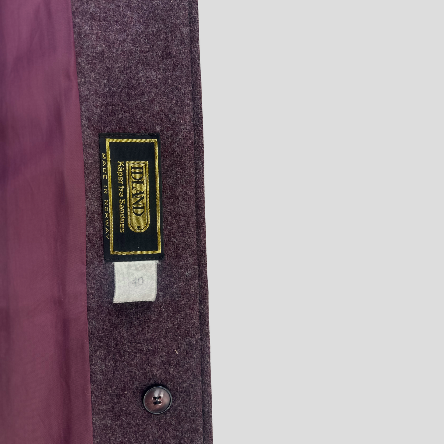 Norwegian Wool Coat by Idland (M)
