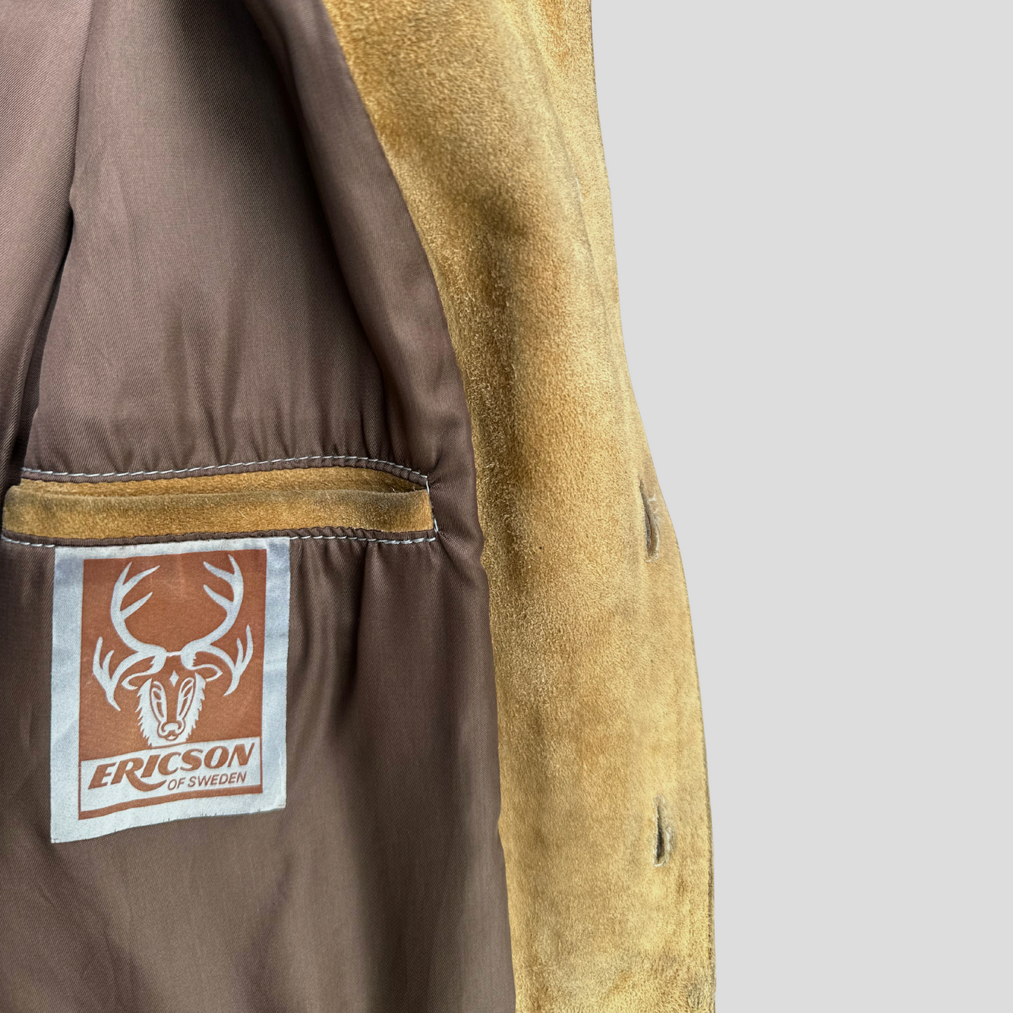 Swedish Suede Leather Jacket by Ericsson (S)